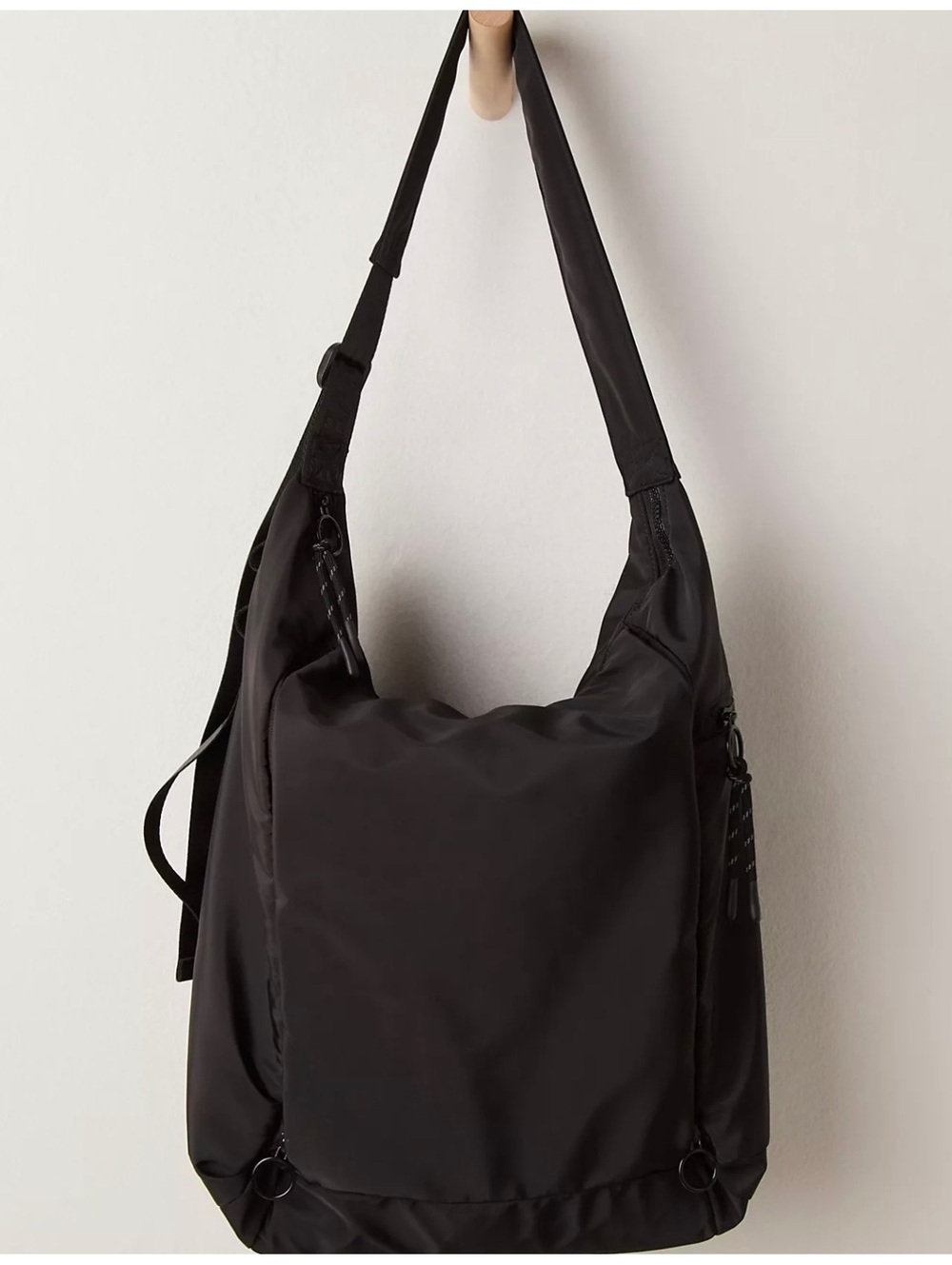 NWT Free People No Time Zones Carryall Black Tote